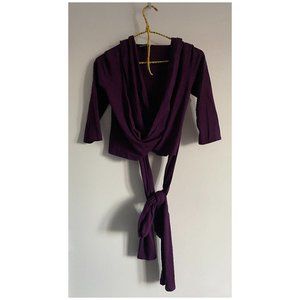 Isabella Oliver purple wraparound top